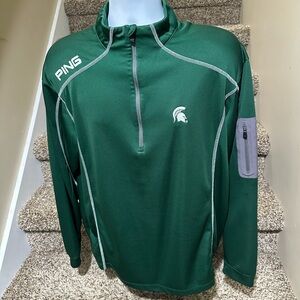 PING Performance *MSU Michigan State Spartans* casual golf ⛳️ l/s shirt - XL